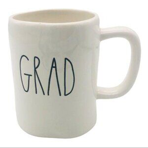 Rae Dunn By Magenta GRAD Dimple Mug Accomplishment Graduation College Gift White